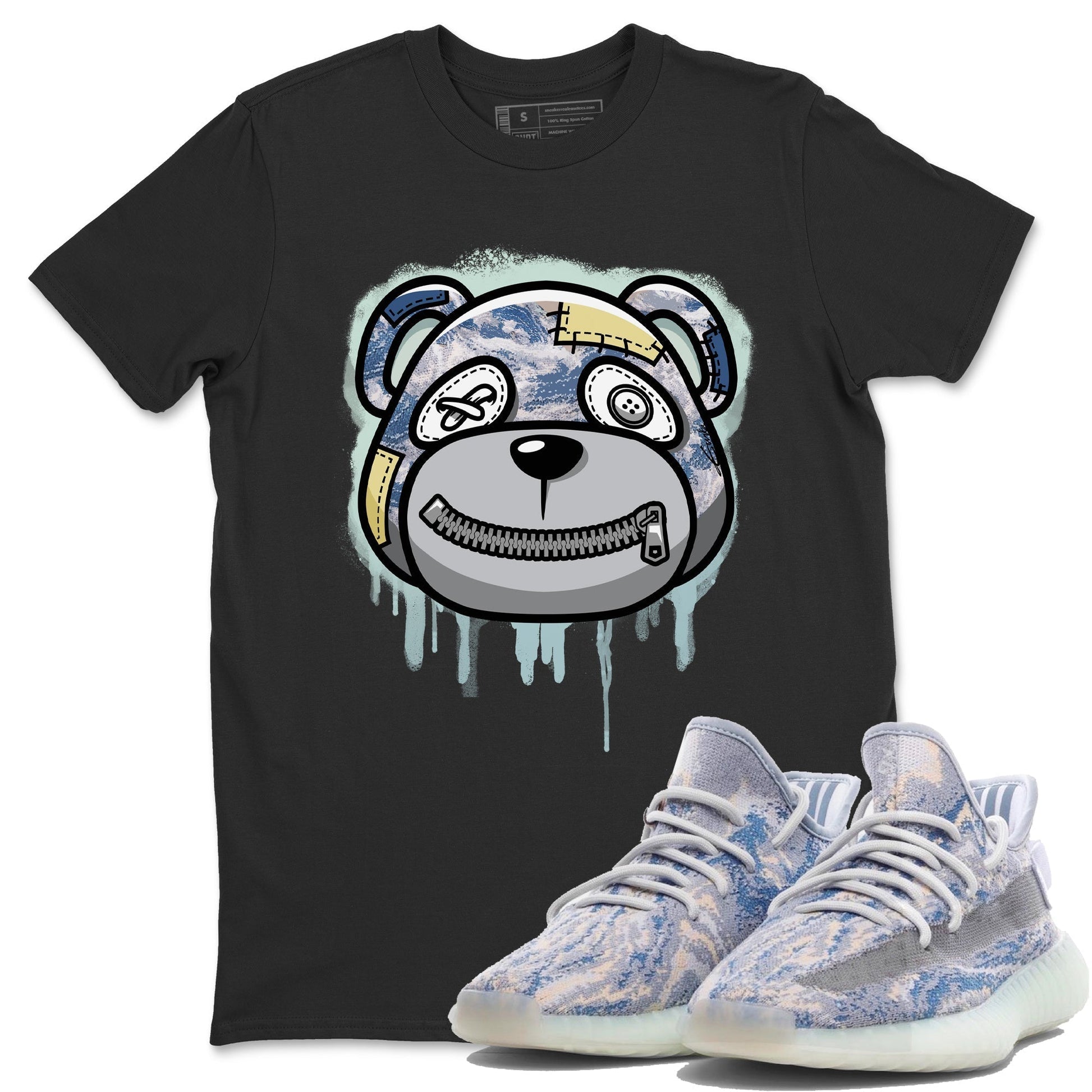 Yeezy 350 MX Blue Sneaker Match Tees Bear Face Sneaker Tees Yeezy 350 MX Blue Sneaker Release Tees Unisex Shirts