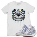 Yeezy 350 MX Blue Sneaker Match Tees Bear Face Sneaker Tees Yeezy 350 MX Blue Sneaker Release Tees Unisex Shirts