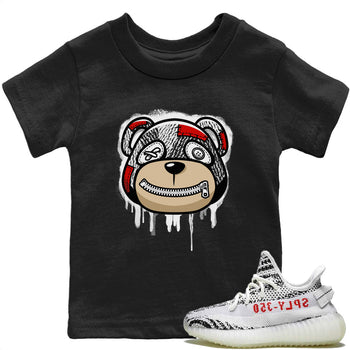 Yeezy 350 Zebra Sneaker Match Tees Bear Face Sneaker Tees Yeezy 350 Zebra Sneaker Release Tees Kids Shirts