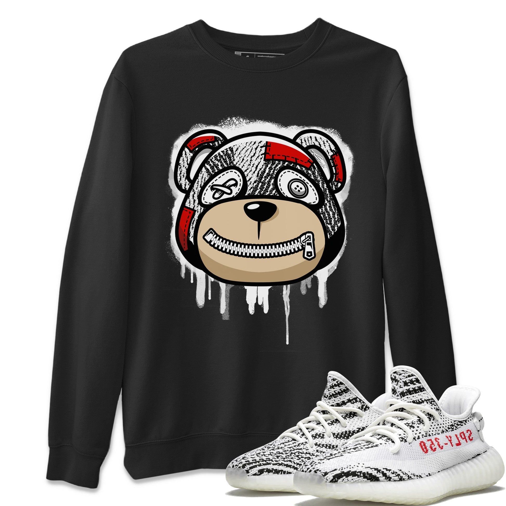 Yeezy 350 Zebra Sneaker Match Tees Bear Face Sneaker Tees Yeezy 350 Zebra Sneaker Release Tees Unisex Shirts