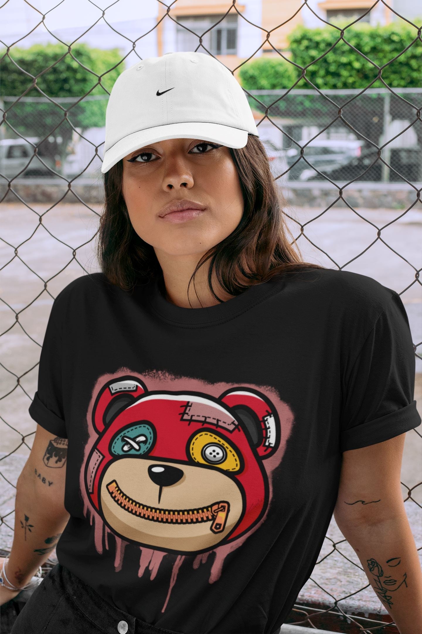 Yeezy 700 Hi-Res Red Sneaker Match Tees Bear Face Sneaker Tees Yeezy 700 Hi-Res Red Sneaker Release Tees Unisex Shirts