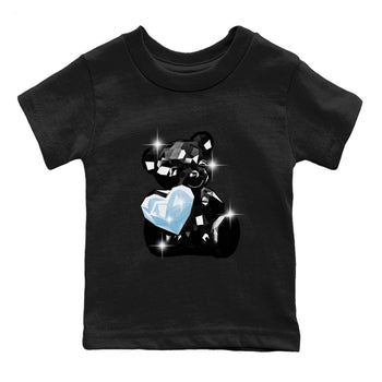 Air Jordan 7 Chambray Sneaker Match Tees Bear Germs Sneaker Tees AJ7 Chambray SNRT Sneaker Release Tees Kids Shirts Black 2
