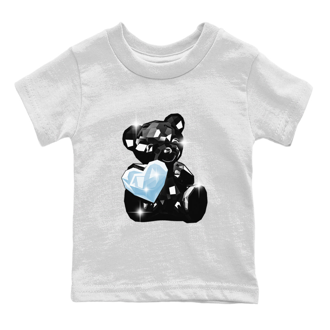 Air Jordan 7 Chambray Sneaker Match Tees Bear Germs Sneaker Tees AJ7 Chambray SNRT Sneaker Release Tees Kids Shirts White 2