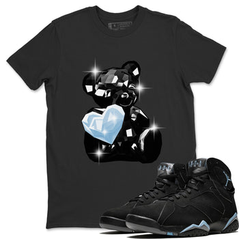 Air Jordan 7 Chambray Sneaker Match Tees Bear Germs Sneaker Tees AJ7 Chambray SNRT Sneaker Release Tees Unisex Shirts Black 1