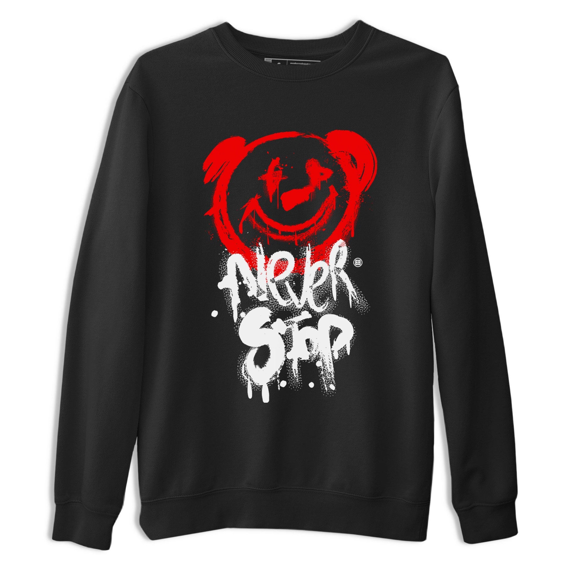 Jordan 1 University Red shirt to match jordans Bear Never Stop sneaker tees Air Jordan 1 University Red SNRT Sneaker Tees Streetwear Casual Fit Black 2 T-Shirt