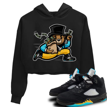 Jordan 5 Aqua Sneaker Match Tees Bear Steals Sneaker Tees Jordan 5 Aqua Sneaker Release Tees Women's Shirts