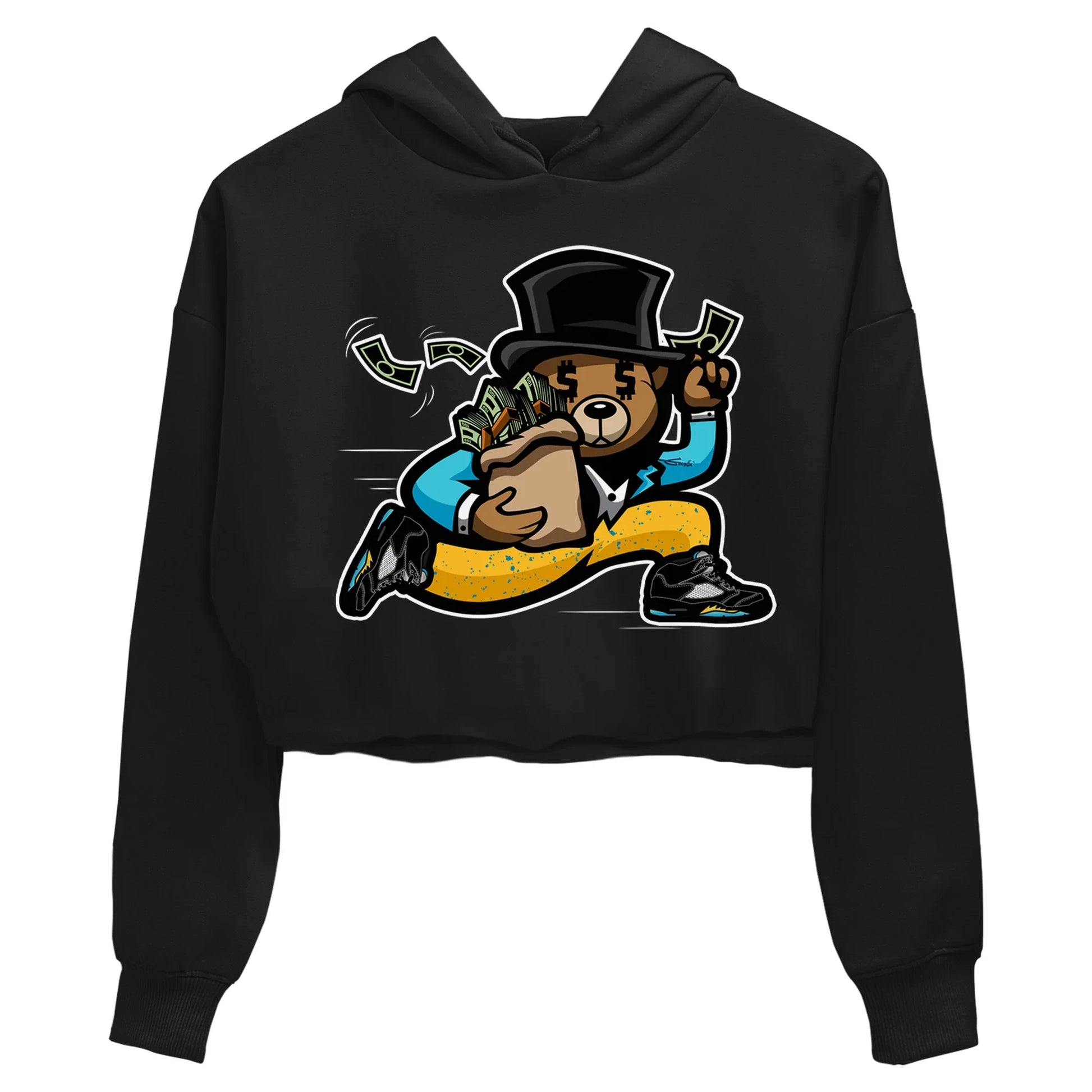 Jordan 5 Aqua Sneaker Match Tees Bear Steals Sneaker Tees Jordan 5 Aqua Sneaker Release Tees Women's Shirts