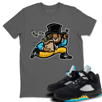 Jordan 5 Aqua Sneaker Match Tees Bear Steals Sneaker Tees Jordan 5 Aqua Sneaker Release Tees Unisex Shirts