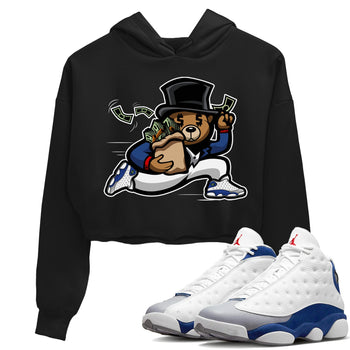 Jordan 13 French Blue Sneaker Match Tees Bear Steals Sneaker Tees Jordan 13 French Blue Sneaker Release Tees Women's Shirts