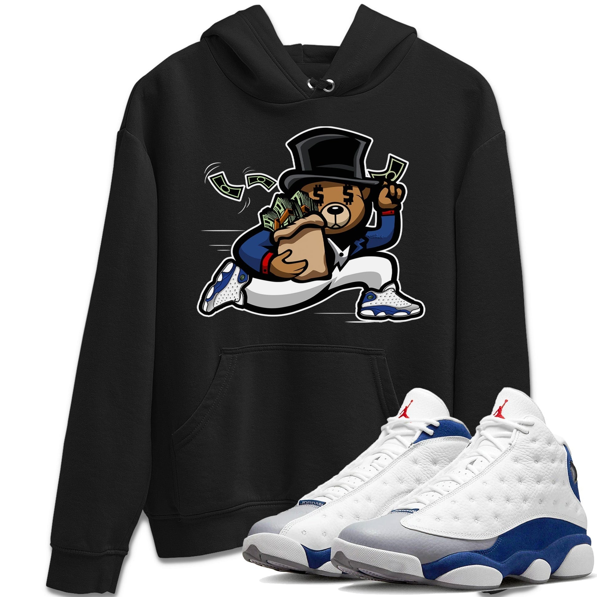 Jordan 13 French Blue Sneaker Match Tees Bear Steals Sneaker Tees Jordan 13 French Blue Sneaker Release Tees Unisex Shirts