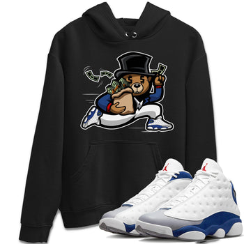 Jordan 13 French Blue Sneaker Match Tees Bear Steals Sneaker Tees Jordan 13 French Blue Sneaker Release Tees Unisex Shirts