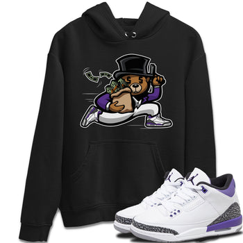 Jordan 3 Dark Iris Sneaker Match Tees Bear Steals Sneaker Tees Jordan 3 Dark Iris Sneaker Release Tees Unisex Shirts
