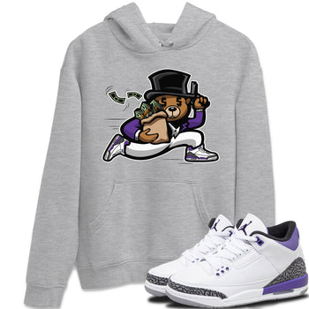 Jordan 3 Dark Iris Sneaker Match Tees Bear Steals Sneaker Tees Jordan 3 Dark Iris Sneaker Release Tees Unisex Shirts
