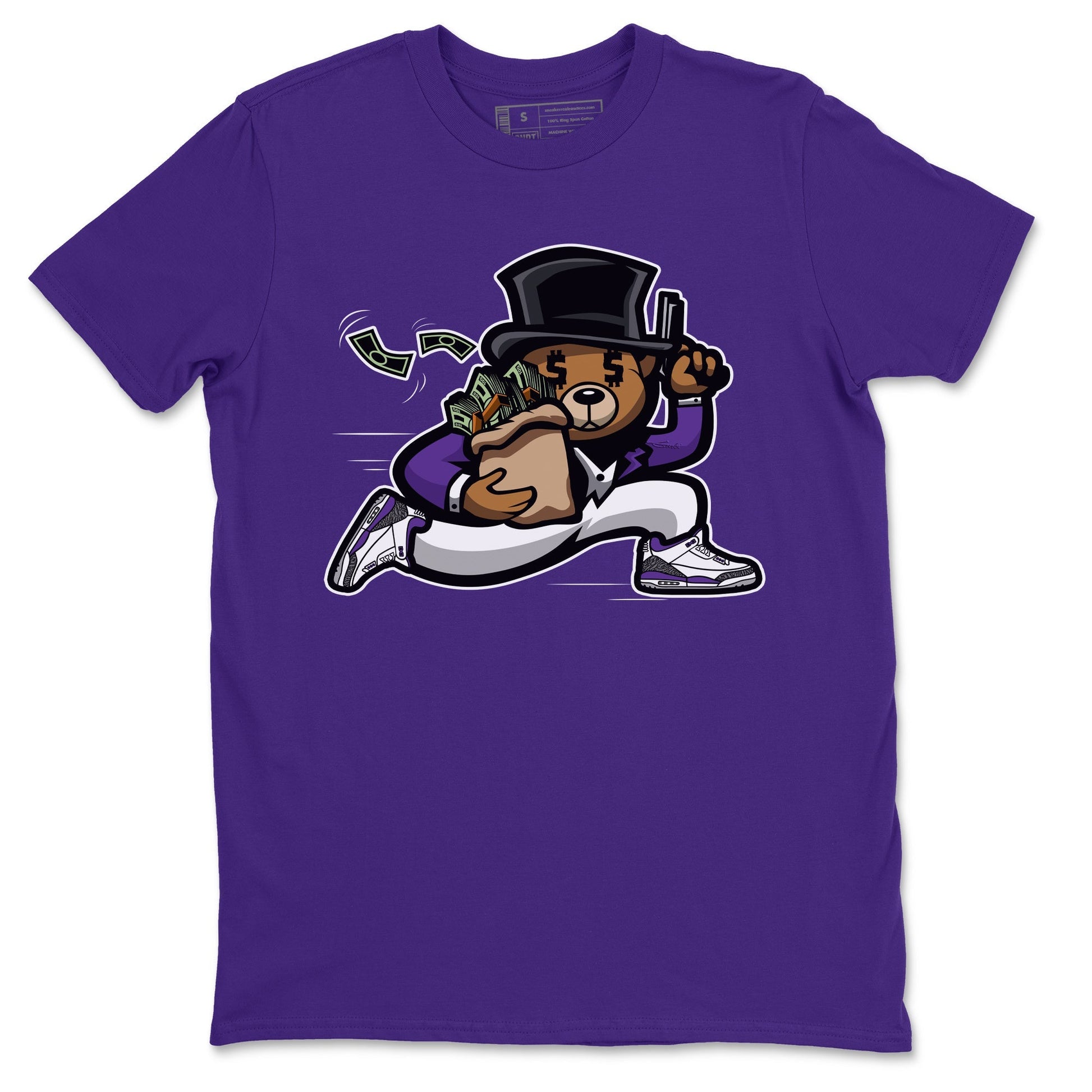 Jordan 3 Dark Iris Sneaker Match Tees Bear Steals Sneaker Tees Jordan 3 Dark Iris Sneaker Release Tees Unisex Shirts