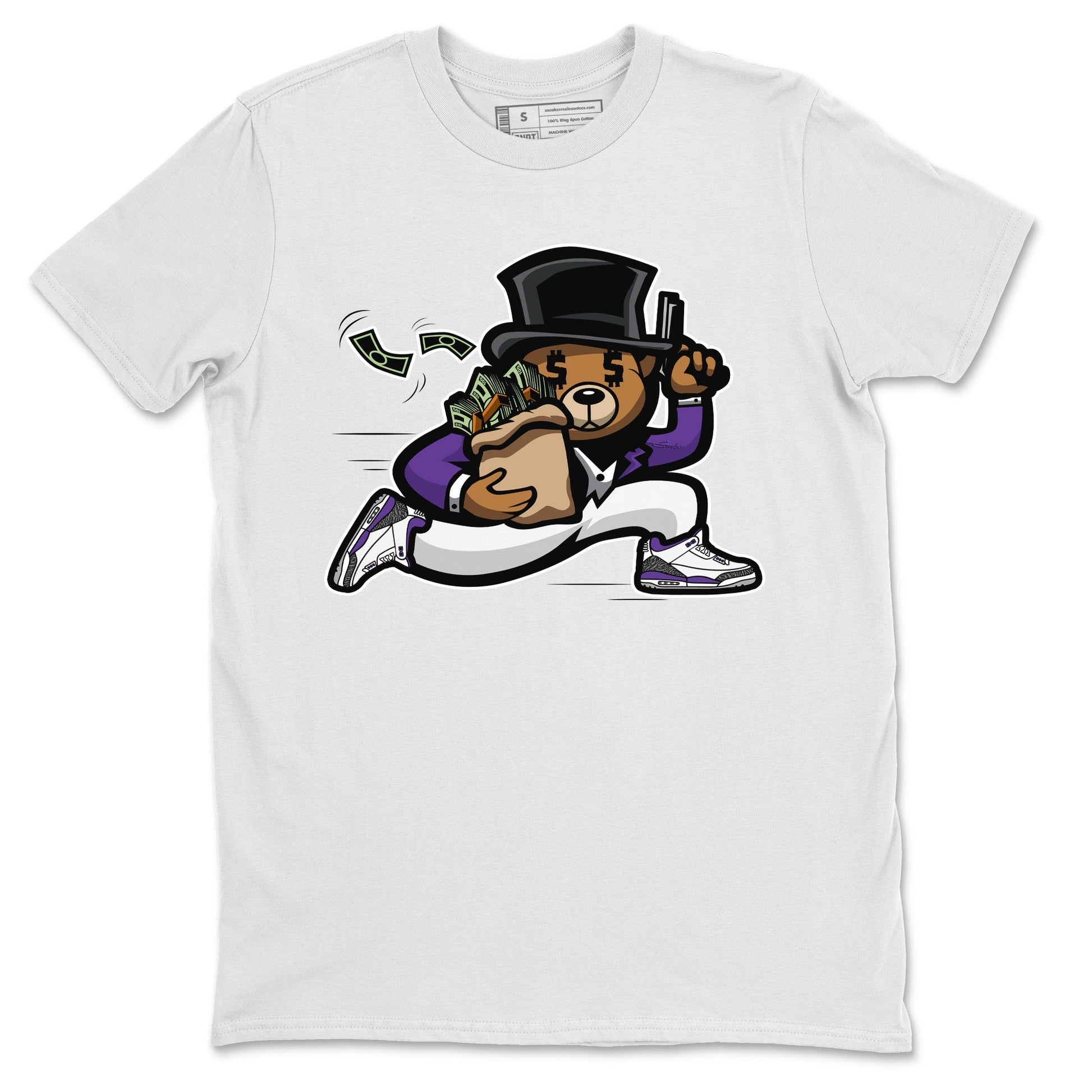 Jordan 3 Dark Iris Sneaker Match Tees Bear Steals Sneaker Tees Jordan 3 Dark Iris Sneaker Release Tees Unisex Shirts