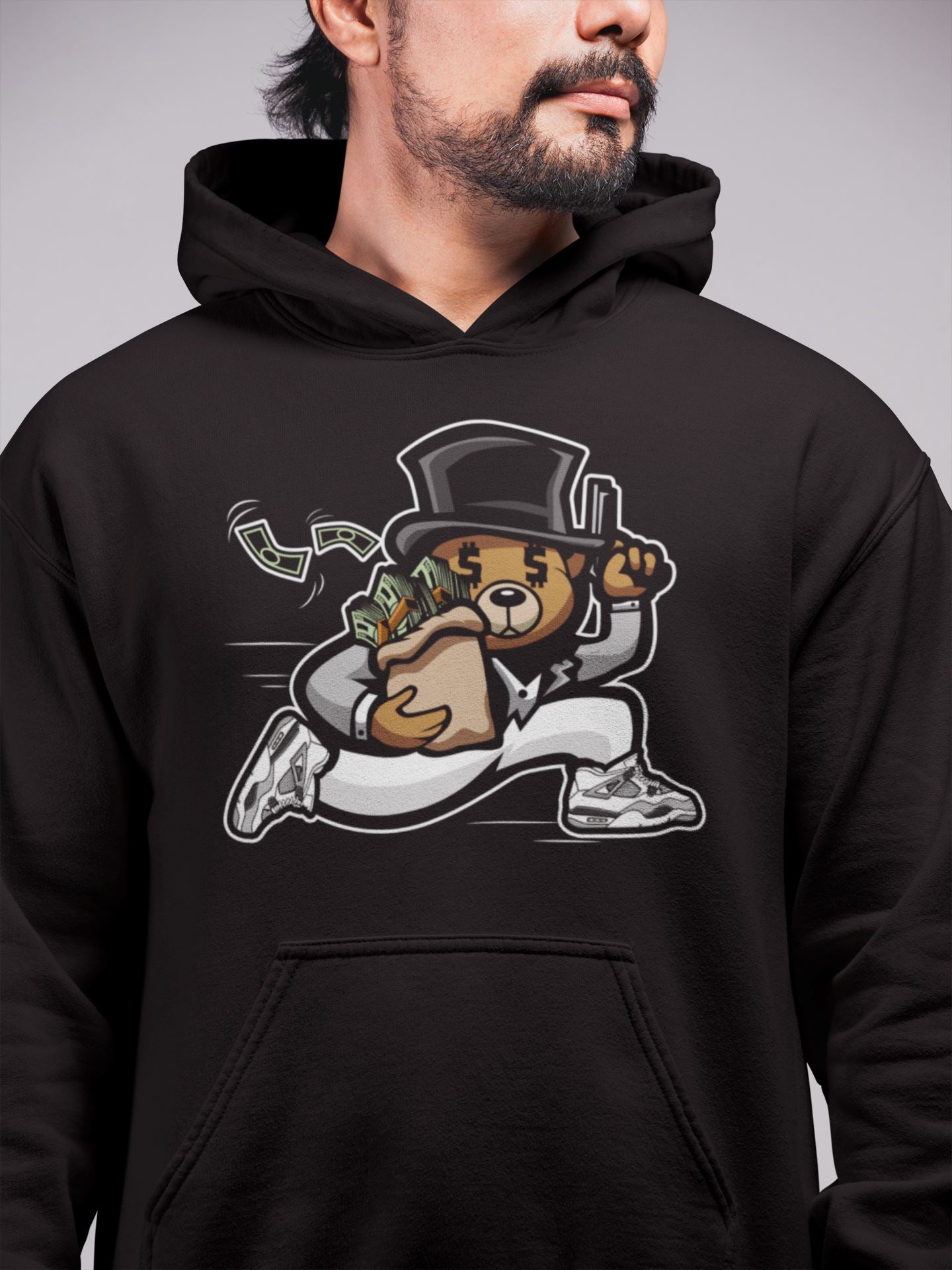 Jordan 4 Military Black Sneaker Match Tees Bear Steals Sneaker Tees Jordan 4 Military Black Sneaker Release Tees Unisex Shirts