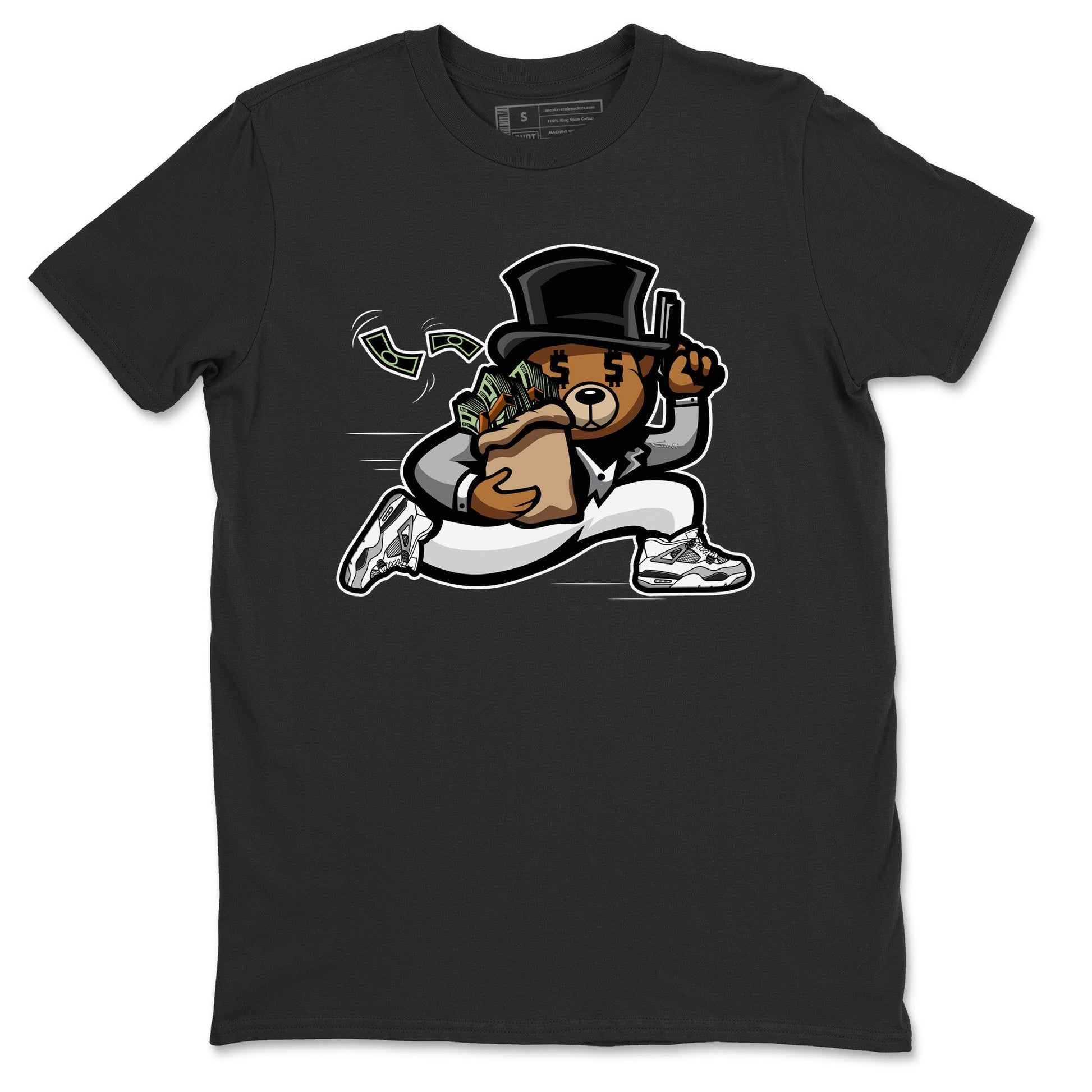 Jordan 4 Military Black Sneaker Match Tees Bear Steals Sneaker Tees Jordan 4 Military Black Sneaker Release Tees Unisex Shirts