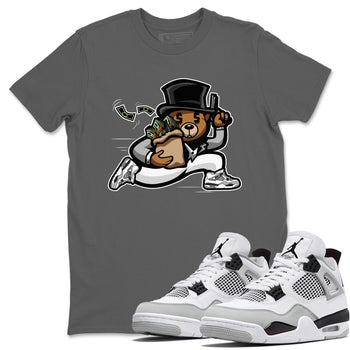 Jordan 4 Military Black Sneaker Match Tees Bear Steals Sneaker Tees Jordan 4 Military Black Sneaker Release Tees Unisex Shirts