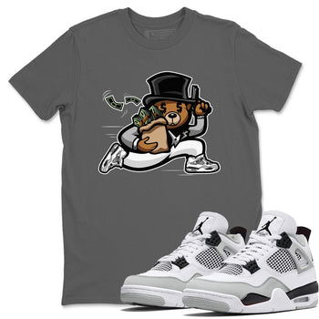 Jordan 4 Military Black Sneaker Match Tees Bear Steals Sneaker Tees Jordan 4 Military Black Sneaker Release Tees Unisex Shirts
