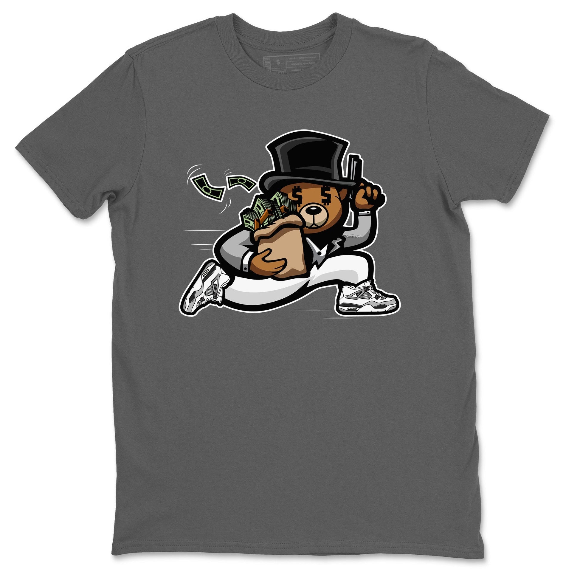 Jordan 4 Military Black Sneaker Match Tees Bear Steals Sneaker Tees Jordan 4 Military Black Sneaker Release Tees Unisex Shirts