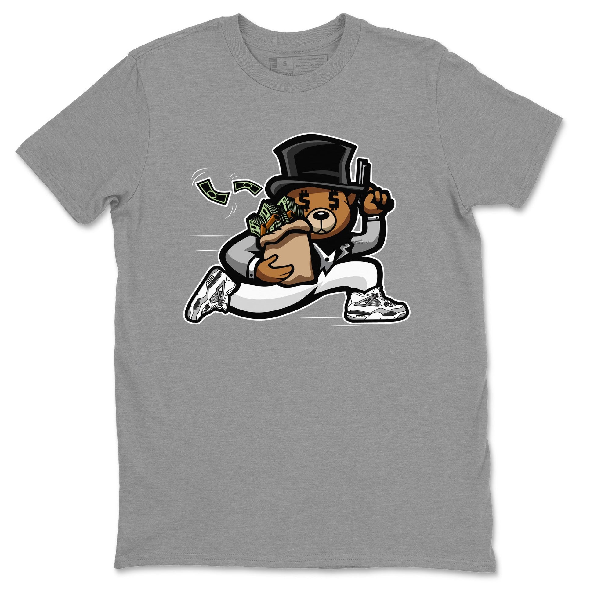 Jordan 4 Military Black Sneaker Match Tees Bear Steals Sneaker Tees Jordan 4 Military Black Sneaker Release Tees Unisex Shirts