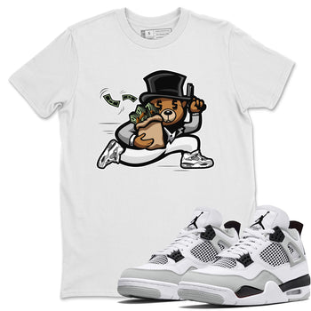 Jordan 4 Military Black Sneaker Match Tees Bear Steals Sneaker Tees Jordan 4 Military Black Sneaker Release Tees Unisex Shirts