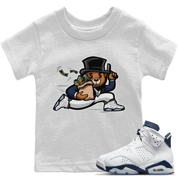 Jordan 6 Midnight Navy Sneaker Match Tees Bear Steals Sneaker Tees Jordan 6 Midnight Navy Sneaker Release Tees Kids Shirts