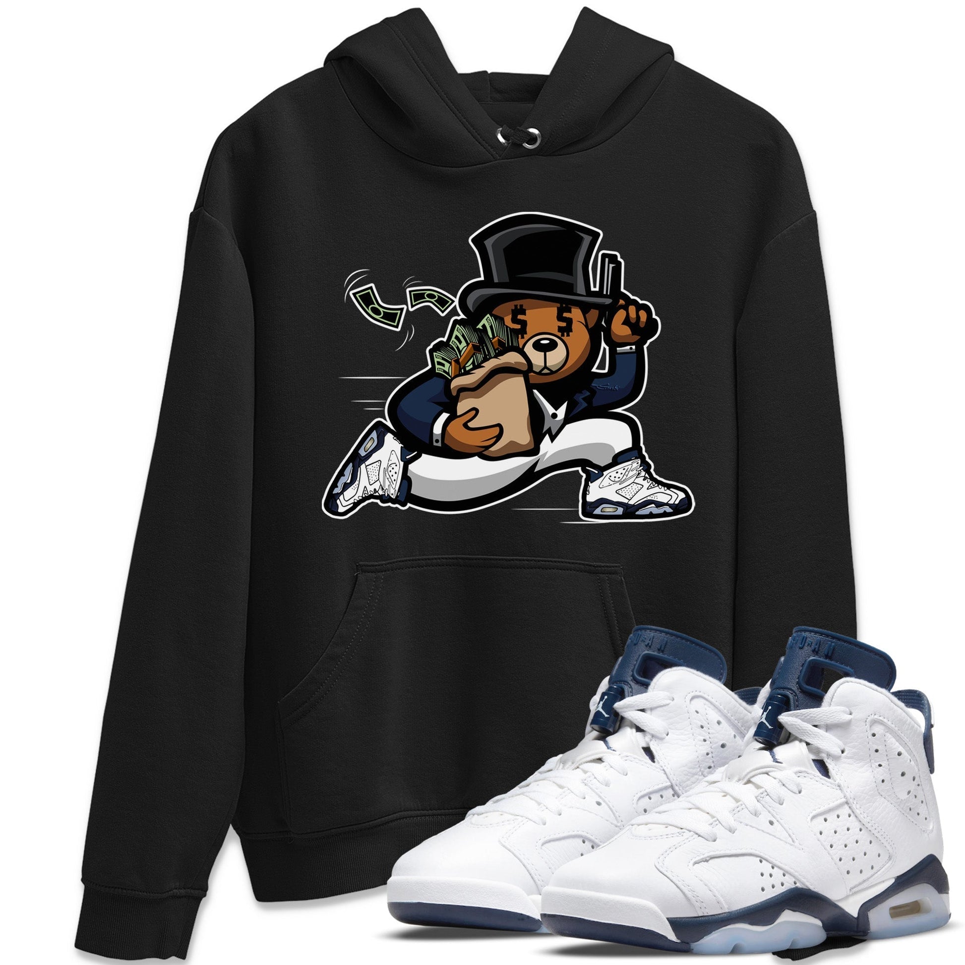 Jordan 6 Midnight Navy Sneaker Match Tees Bear Steals Sneaker Tees Jordan 6 Midnight Navy Sneaker Release Tees Unisex Shirts