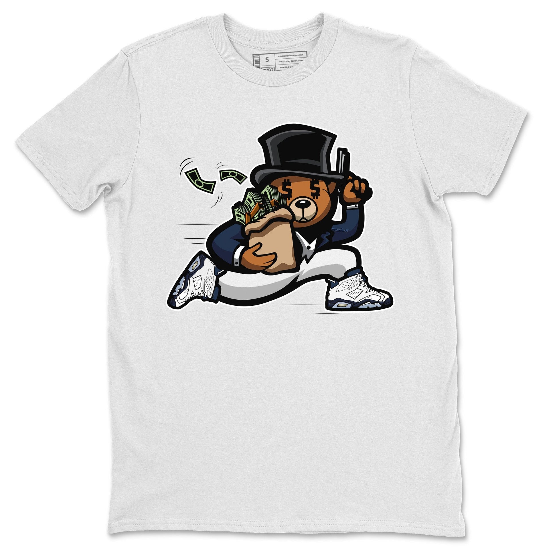 Jordan 6 Midnight Navy Sneaker Match Tees Bear Steals Sneaker Tees Jordan 6 Midnight Navy Sneaker Release Tees Unisex Shirts