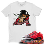 Yeezy 700 Hi-Res Red Sneaker Match Tees Bear Steals Sneaker Tees Yeezy 700 Hi-Res Red Sneaker Release Tees Unisex Shirts