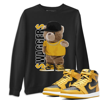 Jordan 1 Pollen Sneaker Match Tees Bear Swaggers Sneaker Tees Jordan 1 Pollen Sneaker Release Tees Unisex Shirts