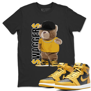 Jordan 1 Pollen Sneaker Match Tees Bear Swaggers Sneaker Tees Jordan 1 Pollen Sneaker Release Tees Unisex Shirts