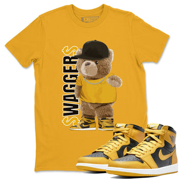 Jordan 1 Pollen Sneaker Match Tees Bear Swaggers Sneaker Tees Jordan 1 Pollen Sneaker Release Tees Unisex Shirts