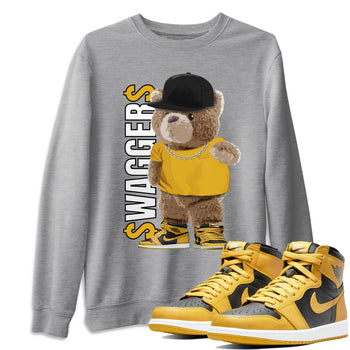 Jordan 1 Pollen Sneaker Match Tees Bear Swaggers Sneaker Tees Jordan 1 Pollen Sneaker Release Tees Unisex Shirts