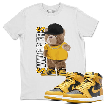 Jordan 1 Pollen Sneaker Match Tees Bear Swaggers Sneaker Tees Jordan 1 Pollen Sneaker Release Tees Unisex Shirts