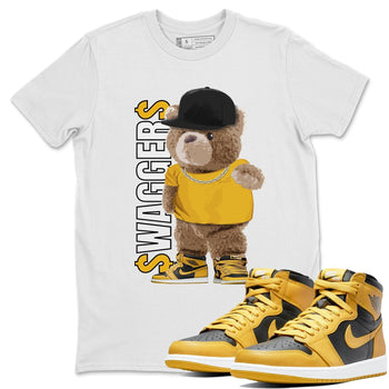 Jordan 1 Pollen Sneaker Match Tees Bear Swaggers Sneaker Tees Jordan 1 Pollen Sneaker Release Tees Unisex Shirts