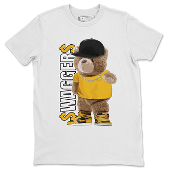 Jordan 1 Pollen Sneaker Match Tees Bear Swaggers Sneaker Tees Jordan 1 Pollen Sneaker Release Tees Unisex Shirts