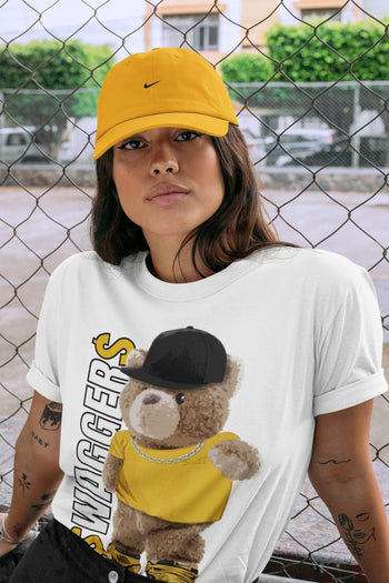Jordan 1 Pollen Sneaker Match Tees Bear Swaggers Sneaker Tees Jordan 1 Pollen Sneaker Release Tees Unisex Shirts
