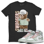 Jordan 1 Seafoam Sneaker Match Tees Bear Swaggers Sneaker Tees Jordan 1 Seafoam Sneaker Release Tees Unisex Shirts