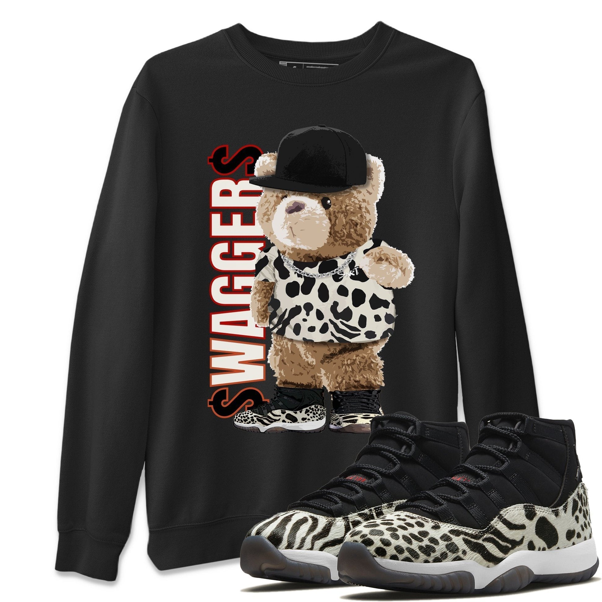 Jordan 11 Animal Instinct Sneaker Match Tees Bear Swaggers Sneaker Tees Jordan 11 Animal Instinct Sneaker Release Tees Unisex Shirts