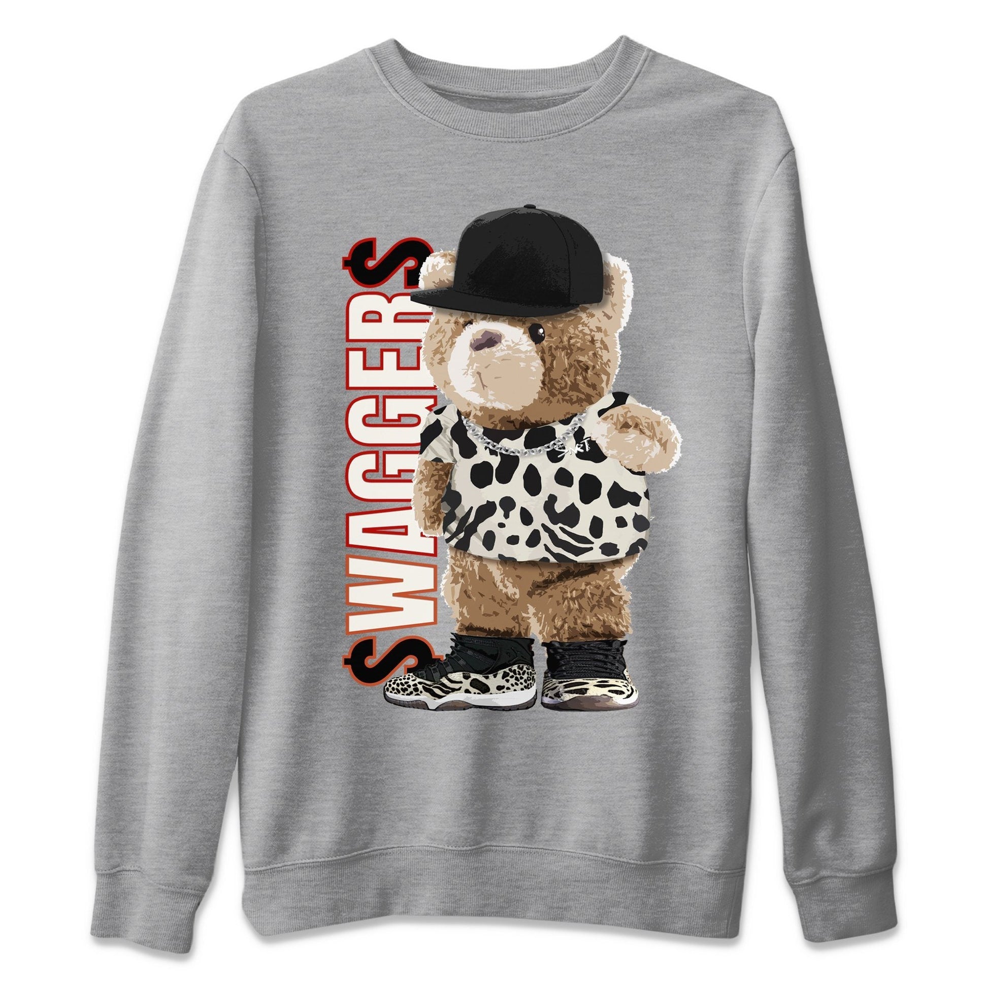 Jordan 11 Animal Instinct Sneaker Match Tees Bear Swaggers Sneaker Tees Jordan 11 Animal Instinct Sneaker Release Tees Unisex Shirts