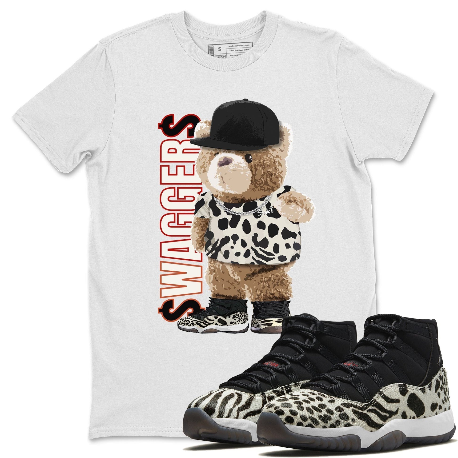 Jordan 11 Animal Instinct Sneaker Match Tees Bear Swaggers Sneaker Tees Jordan 11 Animal Instinct Sneaker Release Tees Unisex Shirts