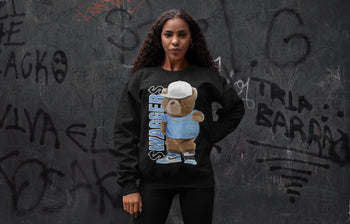 Jordan 1 University Blue Sneaker Match Tees Bear Swaggers Sneaker Tees Jordan 1 University Blue Sneaker Release Tees Unisex Shirts