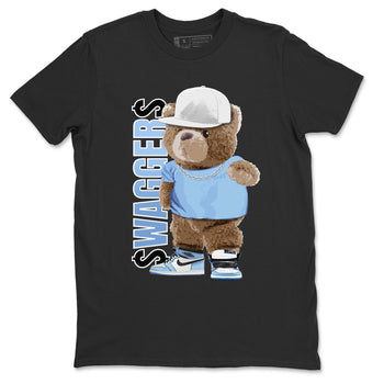 Jordan 1 University Blue Sneaker Match Tees Bear Swaggers Sneaker Tees Jordan 1 University Blue Sneaker Release Tees Unisex Shirts