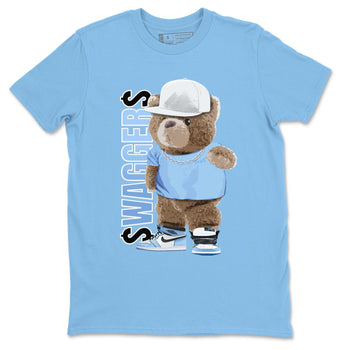 Jordan 1 University Blue Sneaker Match Tees Bear Swaggers Sneaker Tees Jordan 1 University Blue Sneaker Release Tees Unisex Shirts