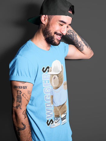 Jordan 1 University Blue Sneaker Match Tees Bear Swaggers Sneaker Tees Jordan 1 University Blue Sneaker Release Tees Unisex Shirts