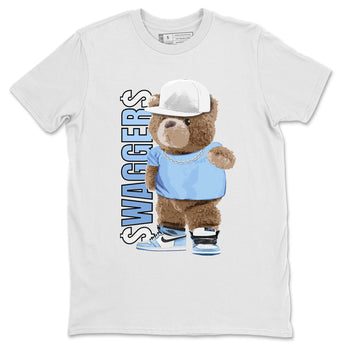 Jordan 1 University Blue Sneaker Match Tees Bear Swaggers Sneaker Tees Jordan 1 University Blue Sneaker Release Tees Unisex Shirts