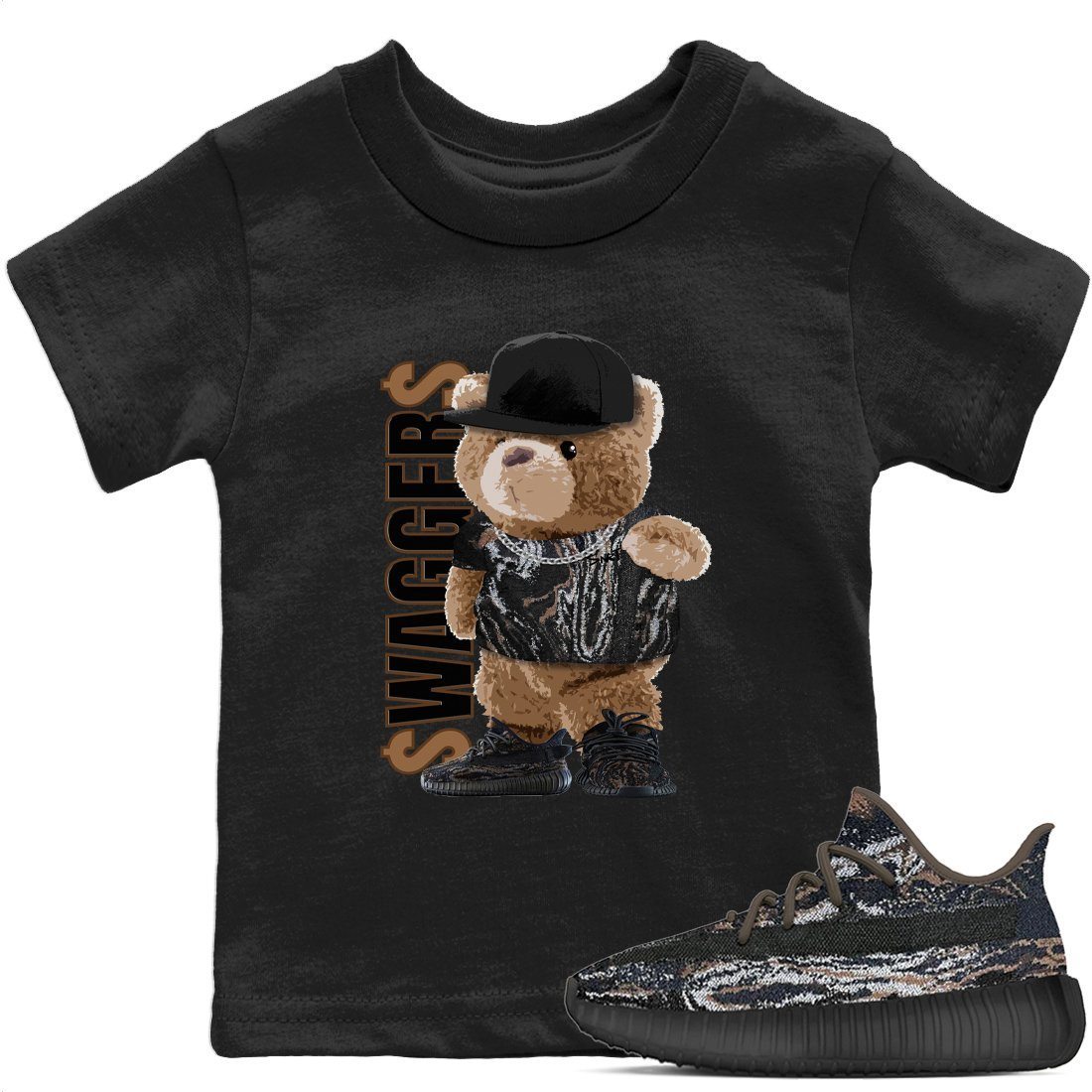 Yeezy 350 MX Rock Sneaker Match Tees Bear Swaggers Sneaker Tees Yeezy 350 MX Rock Sneaker Release Tees Kids Shirts