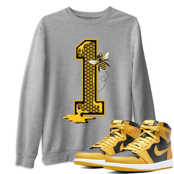 Jordan 1 Pollen Sneaker Match Tees Bees Number 1 Sneaker Tees Jordan 1 Pollen Sneaker Release Tees Unisex Shirts