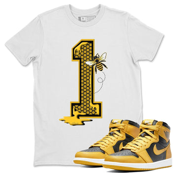 Jordan 1 Pollen Sneaker Match Tees Bees Number 1 Sneaker Tees Jordan 1 Pollen Sneaker Release Tees Unisex Shirts